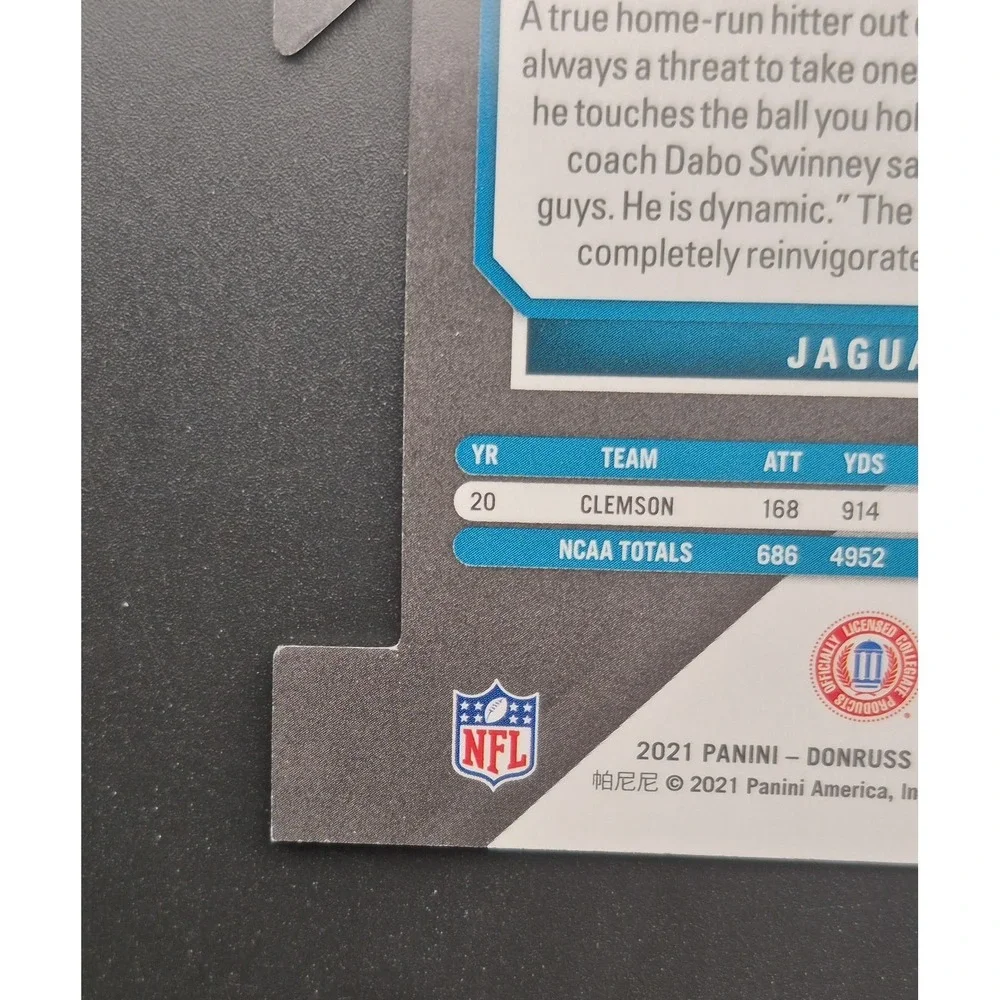 2021 Donruss Elite Travis Etienne Jr #191 Rookie Status Die Cut /24 (RC) Jaguars